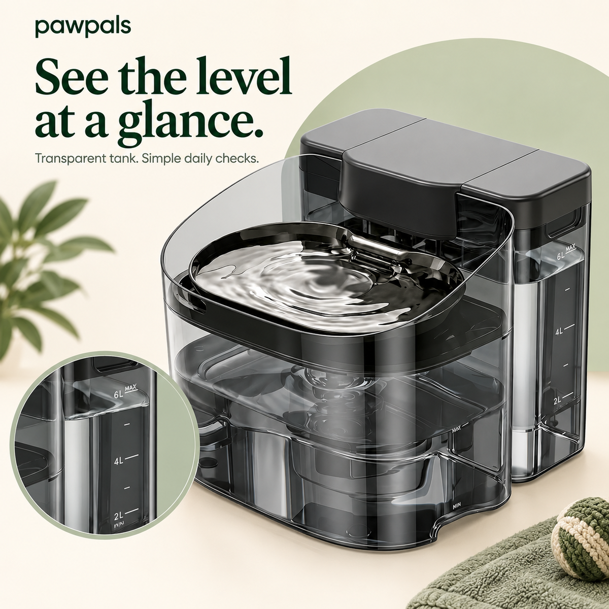 PawPals 11L Extra-Large Dog Water Fountain