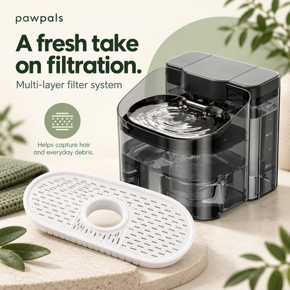 PawPals 11L Extra-Large Dog Water Fountain